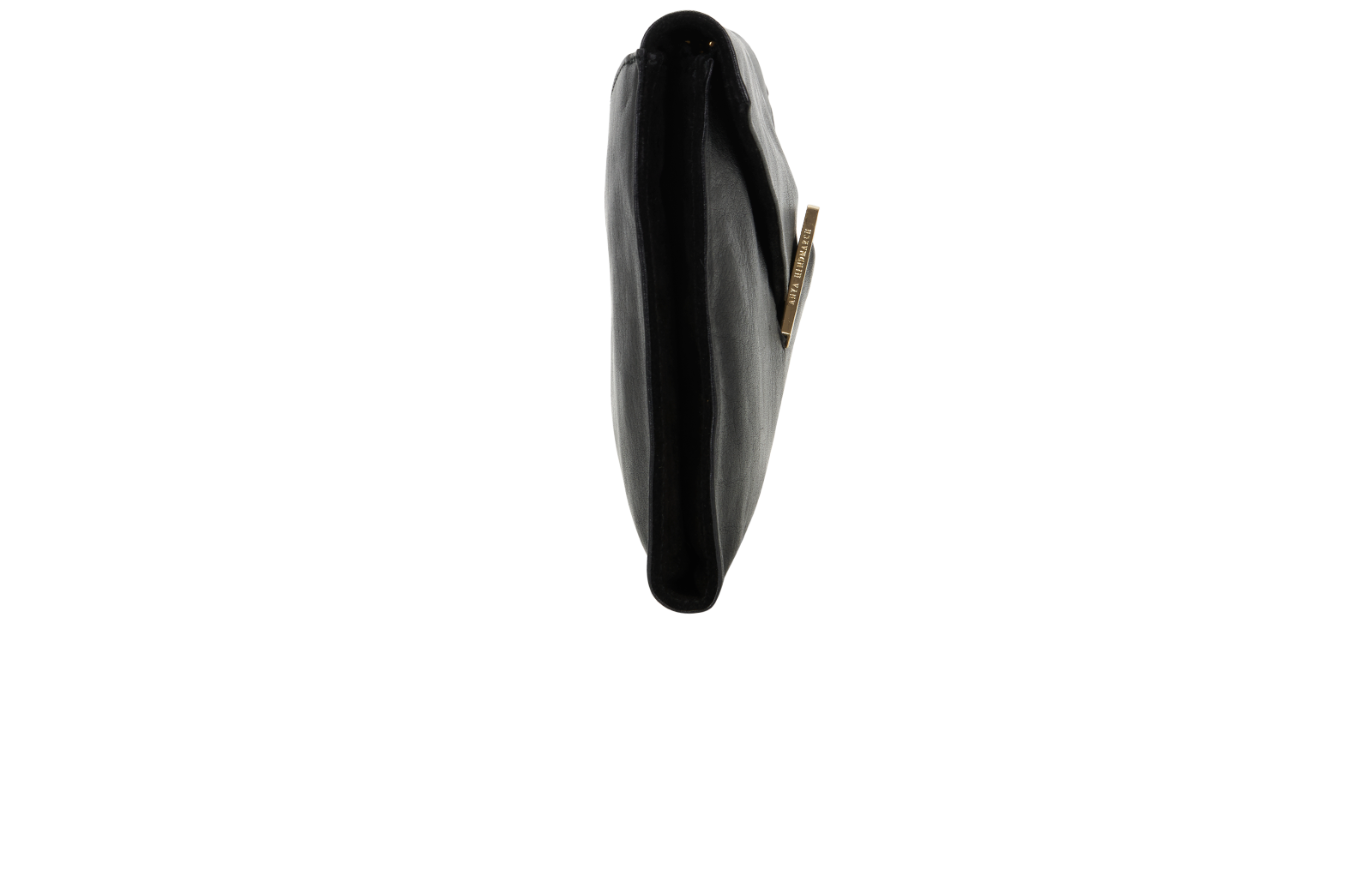 Envelope Clutch, &pound;90, Handbags, Black, Leather, Side view